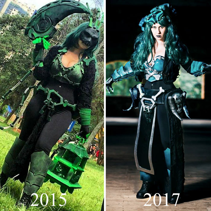 21 Cosplayers Show How They've Improved Through Years Of Cosplaying