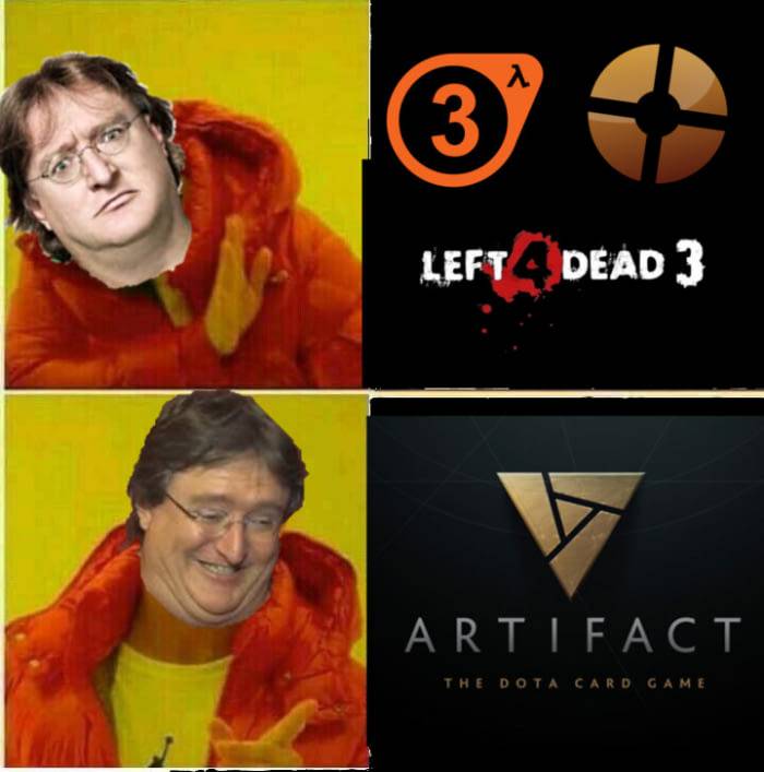 artifact meme - Left Dead 3 Artifact The Dota Card Game