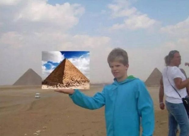 pyramid on hand