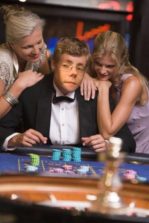 man gambling