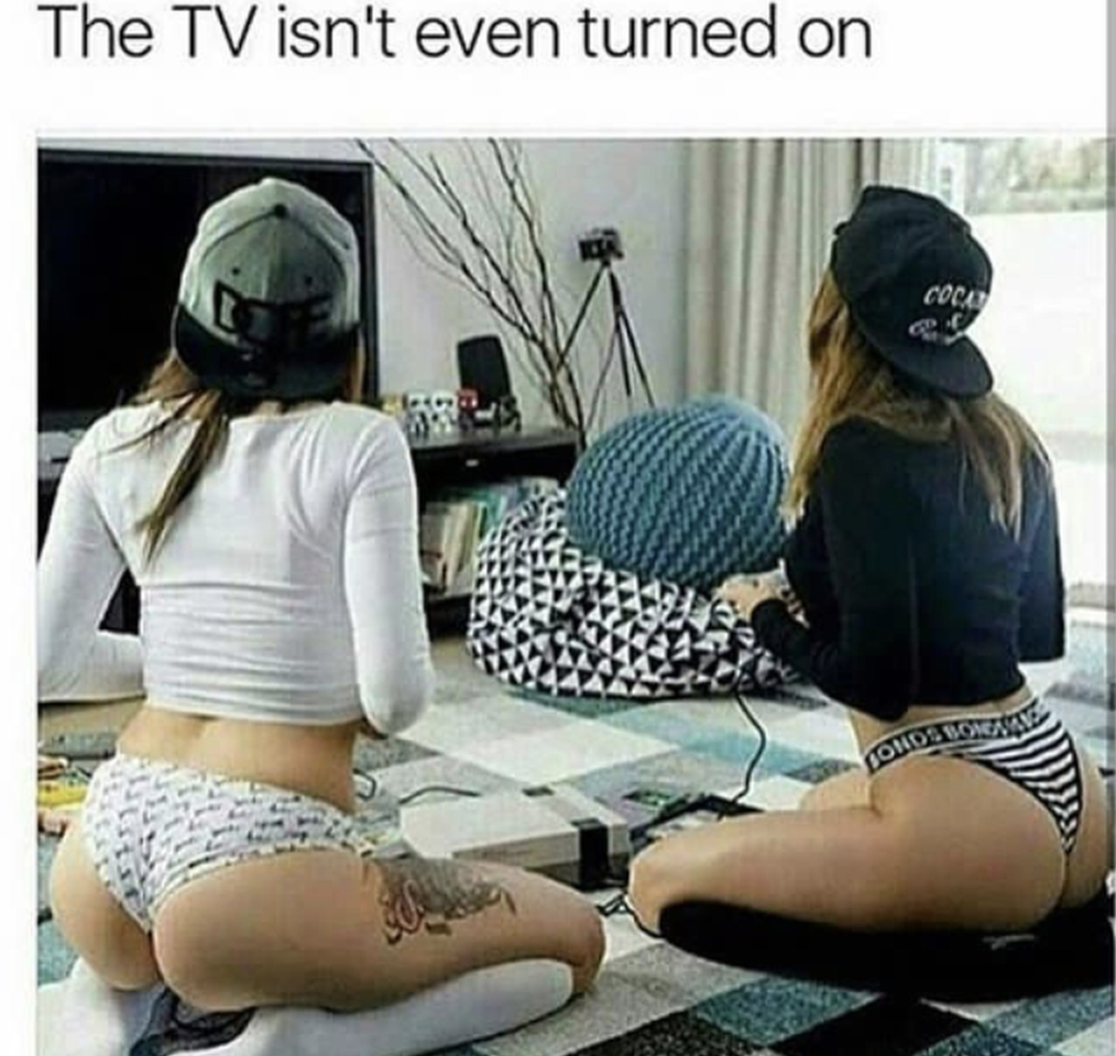 brazzers meme - The Tv isn't even turned on Gondsson And