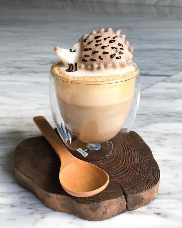 3d latte art