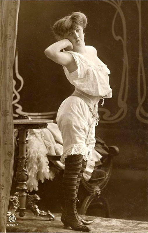 A prostitute models for a picture to be used on postcards in the French Quarter of New Orleans, US in 1894. The booming industry in the US was suddenly put to a halt in the early half of the 20th century, when prostitution in the US was eventually outlawed in 49/50 states, with only Nevada keeping it legal.