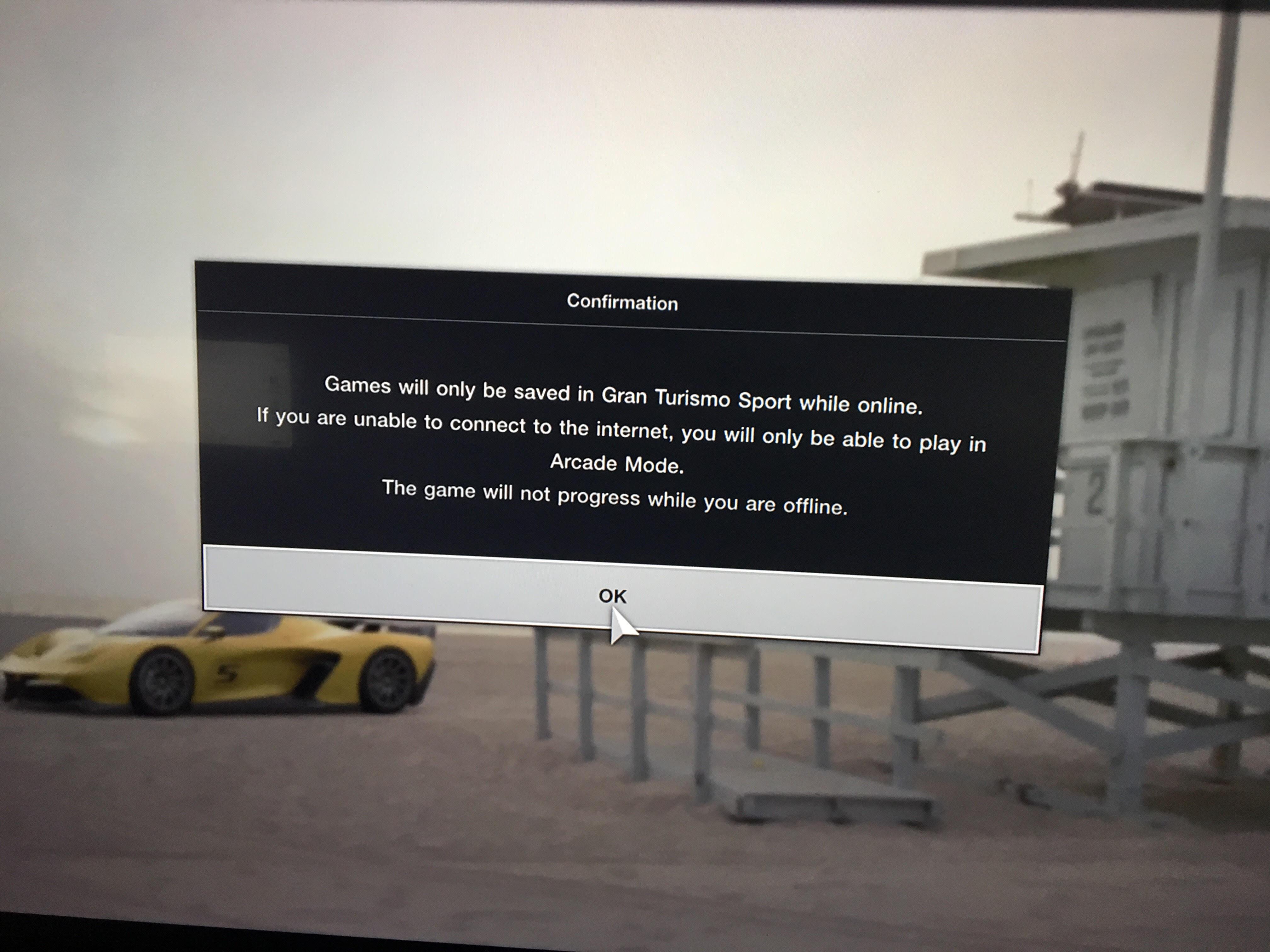 gran turismo sport save offline - Confirmation Games will only be saved in Gran Turismo Sport while online, If you are unable to connect to the internet, you will only be able to play in Arcade Mode. The game will not progress while you are offline.