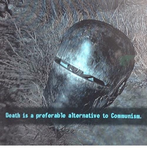 death is a preferable alternative to communism template - Death is a preferable alternative to Communism.