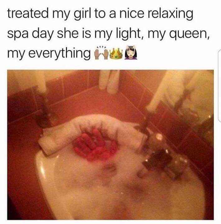 spa day for the girlfriend - treated my girl to a nice relaxing spa day she is my light, my queen, my everything Huo
