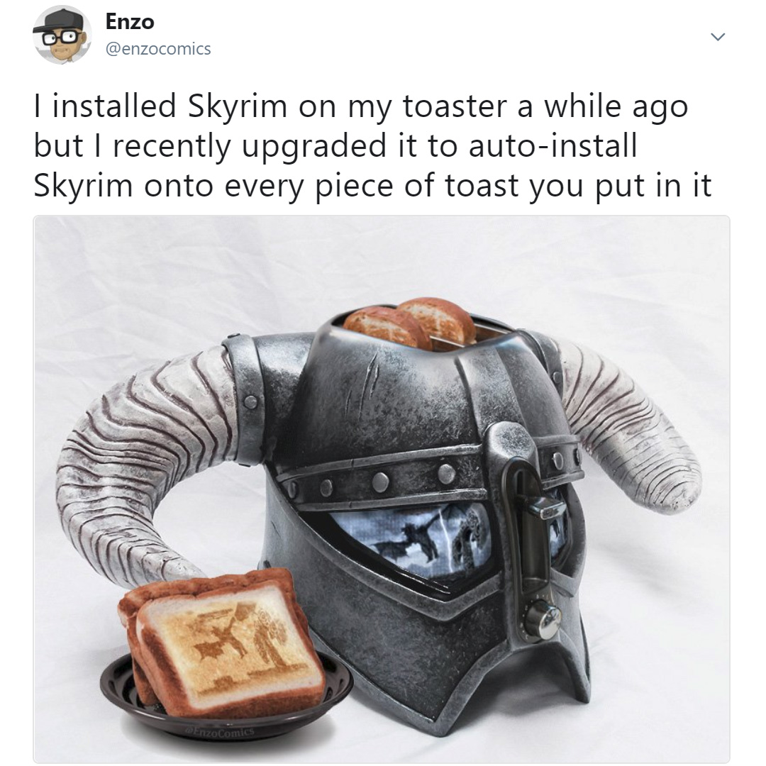Skyrim toaster? Do want!