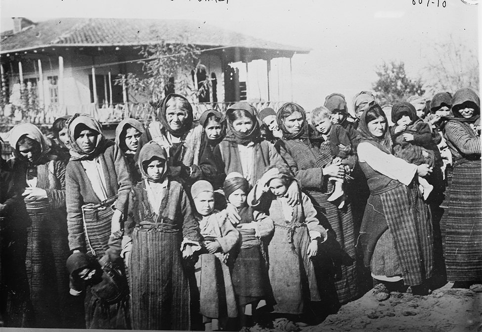 Armenian women with their children in a concentration camp in Turkey (notice the barbed wire in the background) as part of the Ottoman Empire in 1915. This was during the Armenian Genocide as the Turks systematically wiped out up to 1.5 million Armenians. The women in this picture would eventually be separated from their children. Turkey to this day still refuses to acknowledge the genocide.