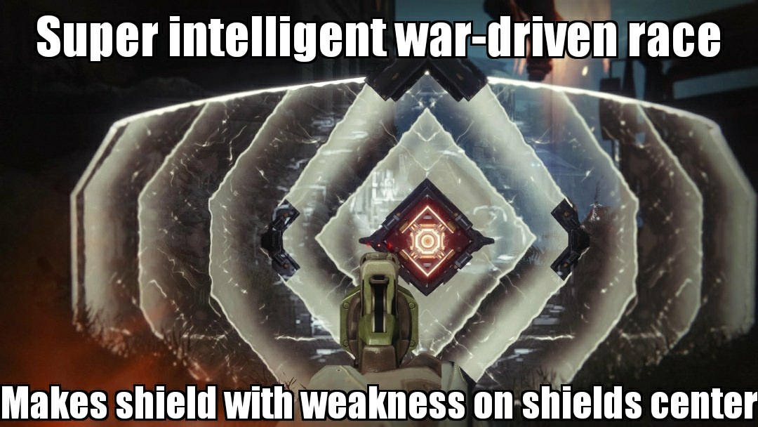 destiny 2 phalanx - Super intelligent wardriven race Makes shield with weakness on shields center