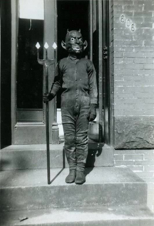 vintage devil halloween costume