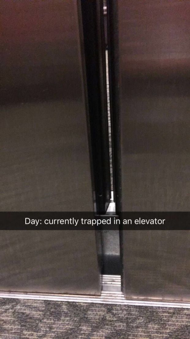 What Happens When A Millennial Gets Stuck In An Elevator?