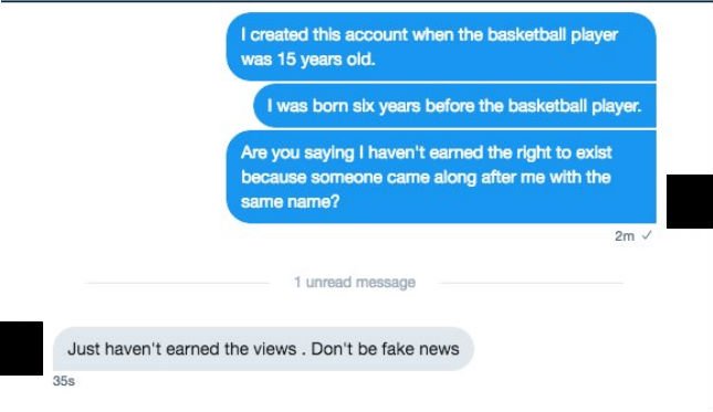 Guy Gets Told To Change His Name Just Because Some Popular Athlete Has The Same One