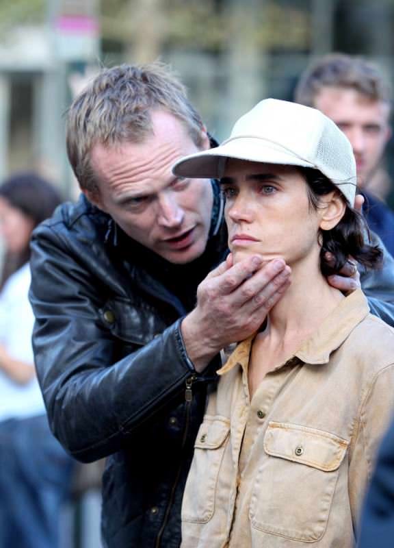 Paul Bettany directing his wife Jennifer Connelly in the film he also wrote called Shelter in 2014. The happy couple met while filming A Beautiful Mind together, and have been married since 2003. They have 3 children and are out together often.