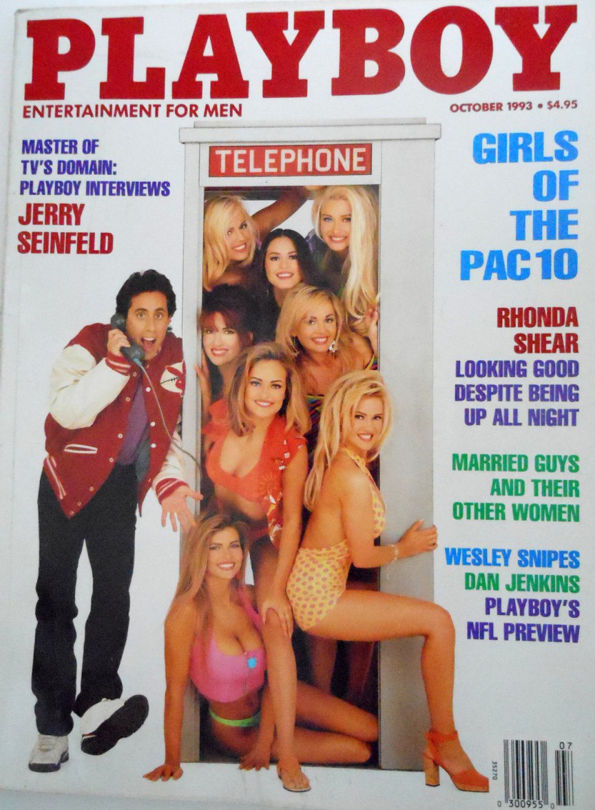 november 1993 playboy - Playboy Entertainment For Men $4.95 Telephone Master Of Tv'S Domain Playboy Interviews Jerry Seinfeld Girls Of The Pac 10 Rhonda Shear Looking Good Despite Being Up All Night Married Guys And Their Other Women Wesley Snipes Dan Jen