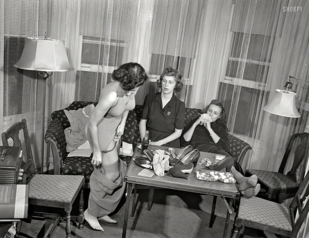 A special photo shoot showing 3 women playing Strip Poker in Detroit in 1941. This is what you might consider the porn of its time period, as nudity and other mainstream sexual exposure in the US was years away. This is the kind of thing put in a magazine to tease the reader into believing nudity was coming, which of course it was not.