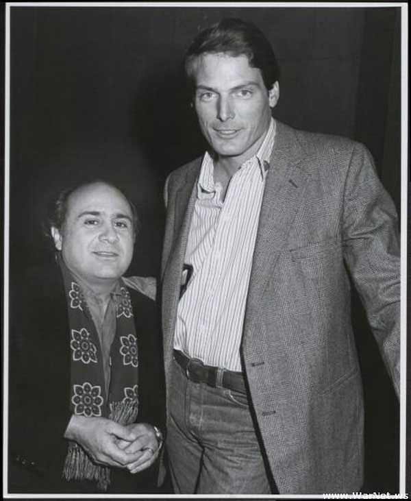 Danny DeVito and Christopher Reeve.