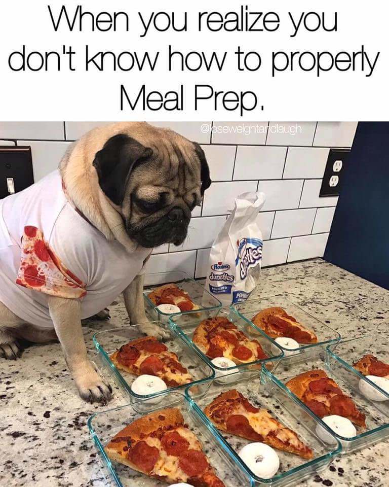 pizza memes - When you realize you don't know how to properly Meal Prep. daugh Be donetta