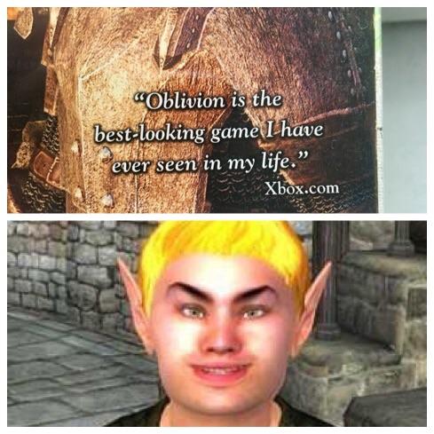 funny gaming memes - oblivion game characters -
