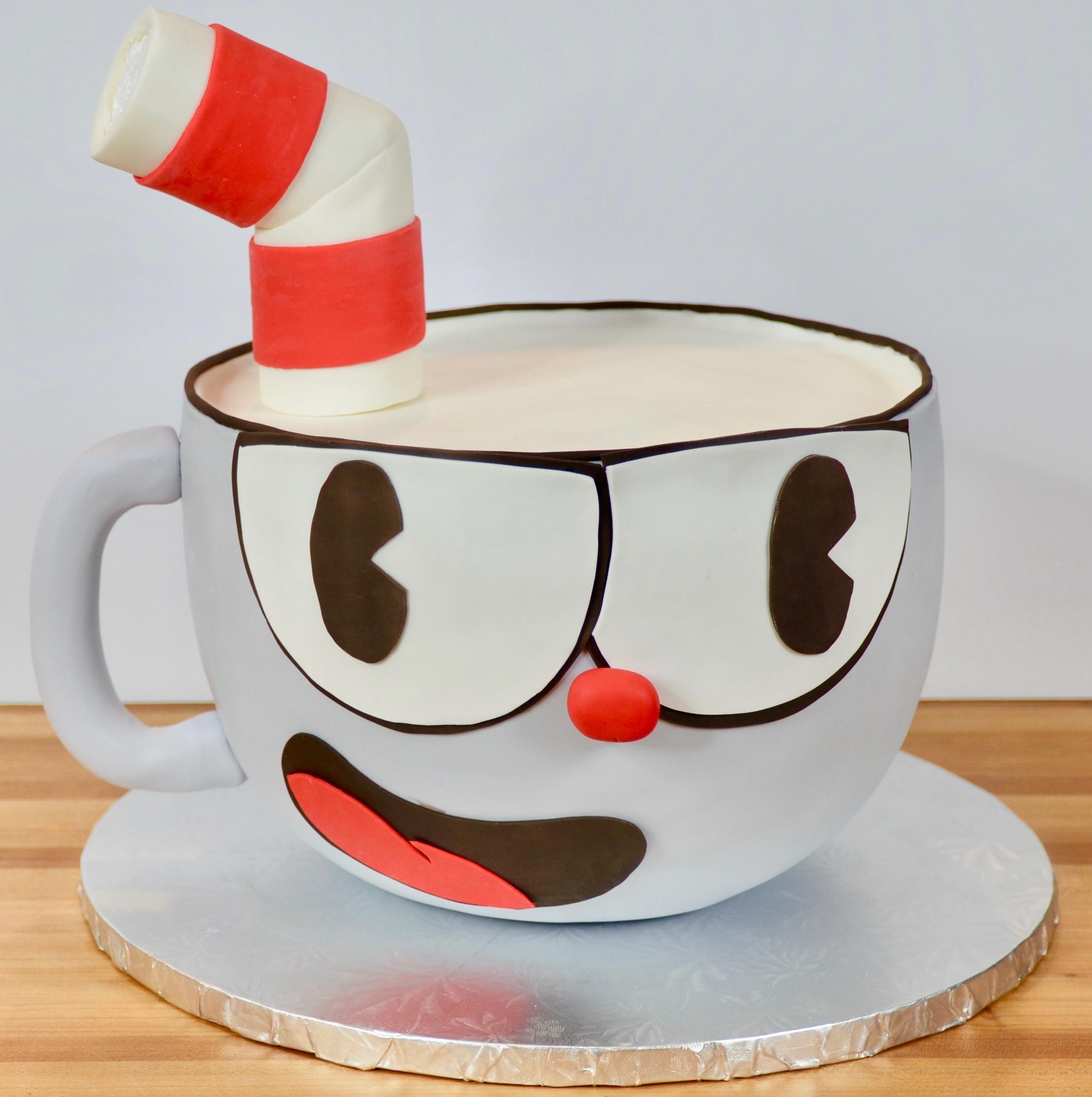 funny gaming memes - make a cuphead cake