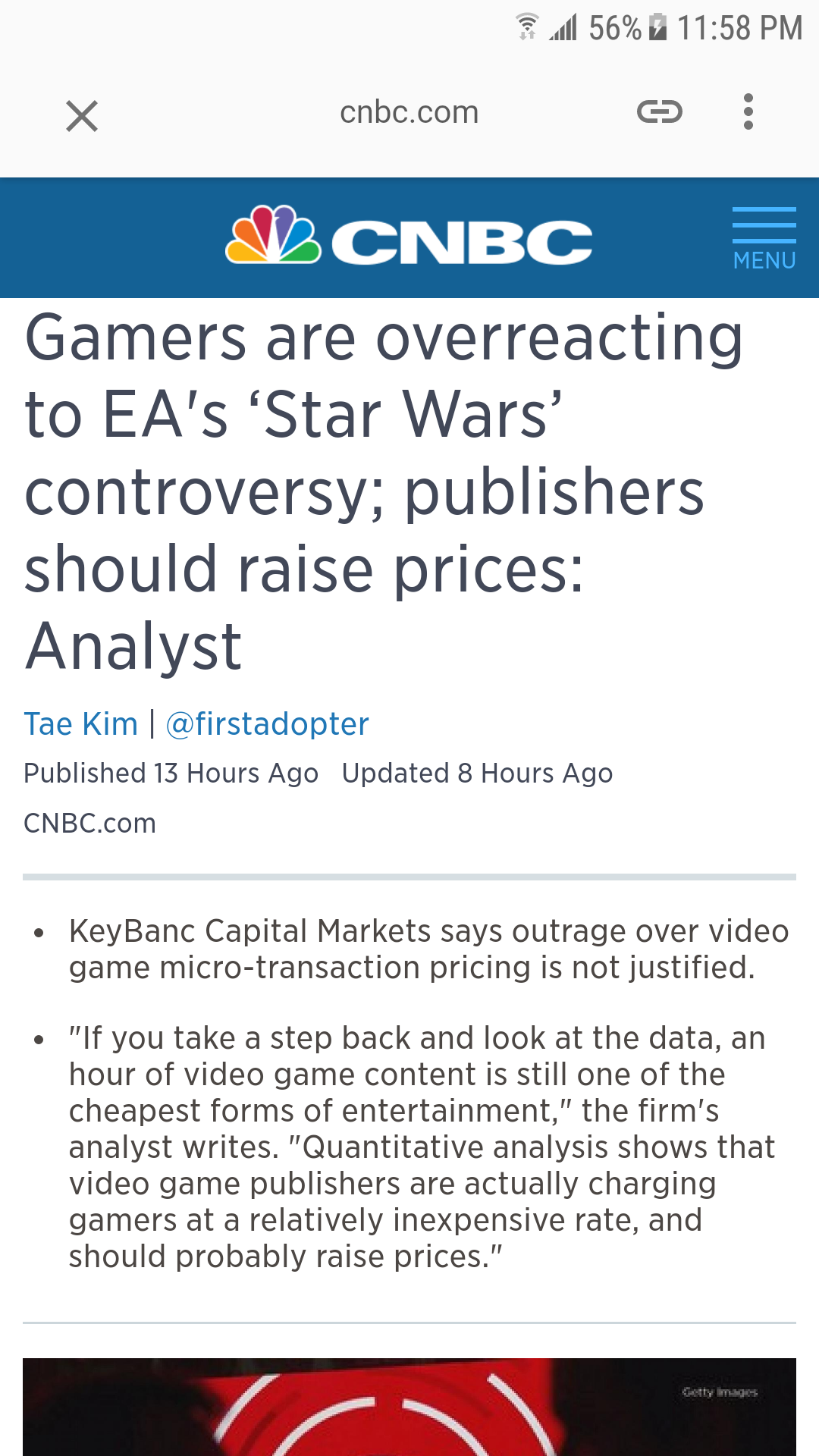 CNBC Trying To Jump On The Microtransaction Bandwagon Is Beyond Cringy