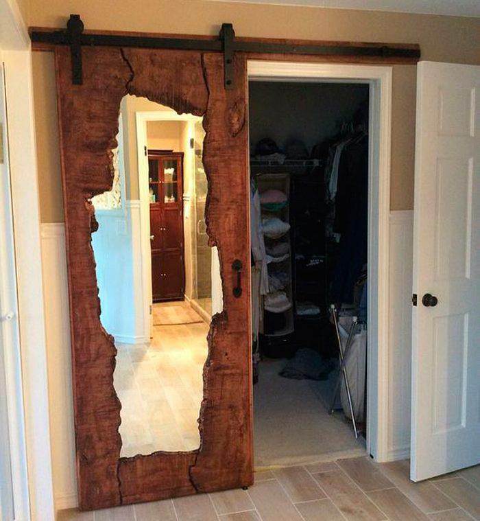 wood art wood sliding mirror doors