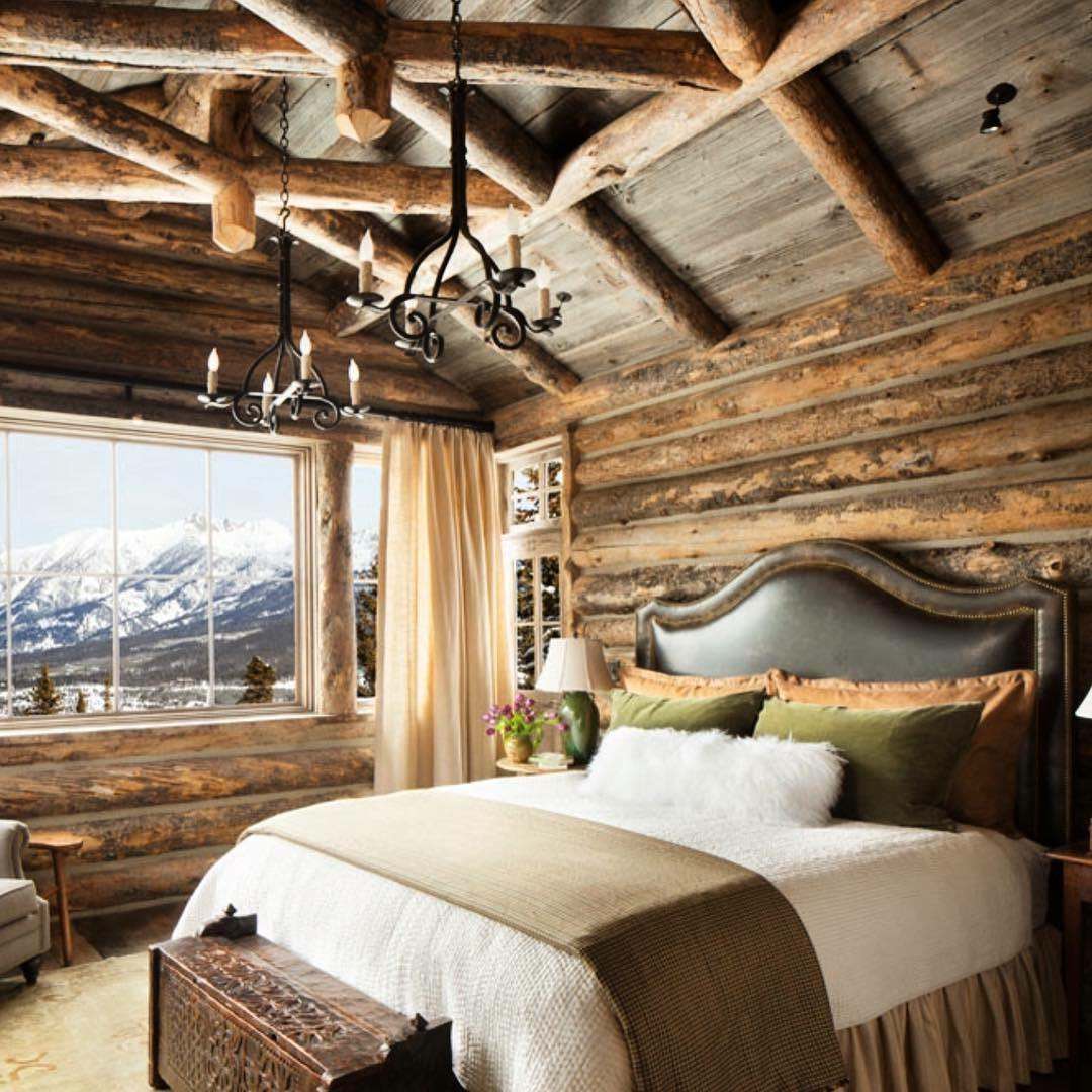 wood art Log cabin