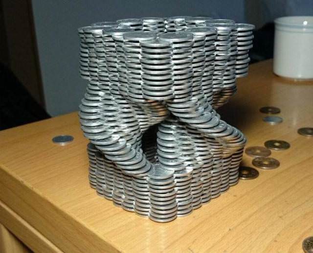 22 Oddly Satisfying Pics Of Coin Structures