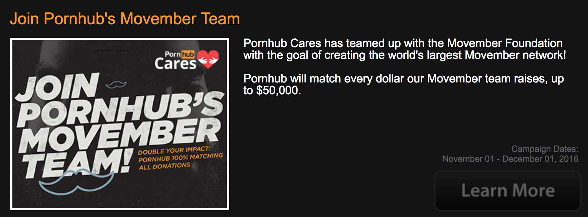 Pornhub Comes With Another Charity