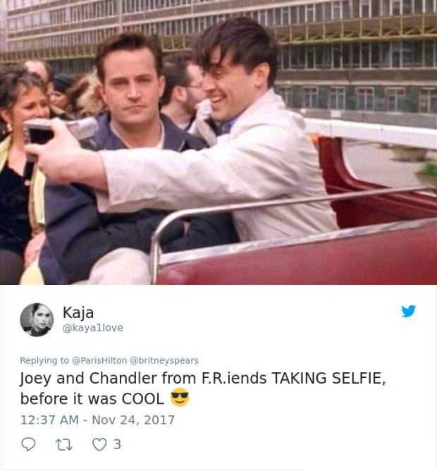 friends joey selfie - Kaja Joey and Chandler from F.R.iends Taking Selfie, before it was Cool 2 3