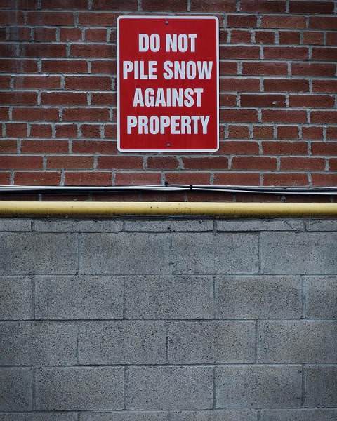 canada voodoo doughnut - Do Not Pile Snow Against Property