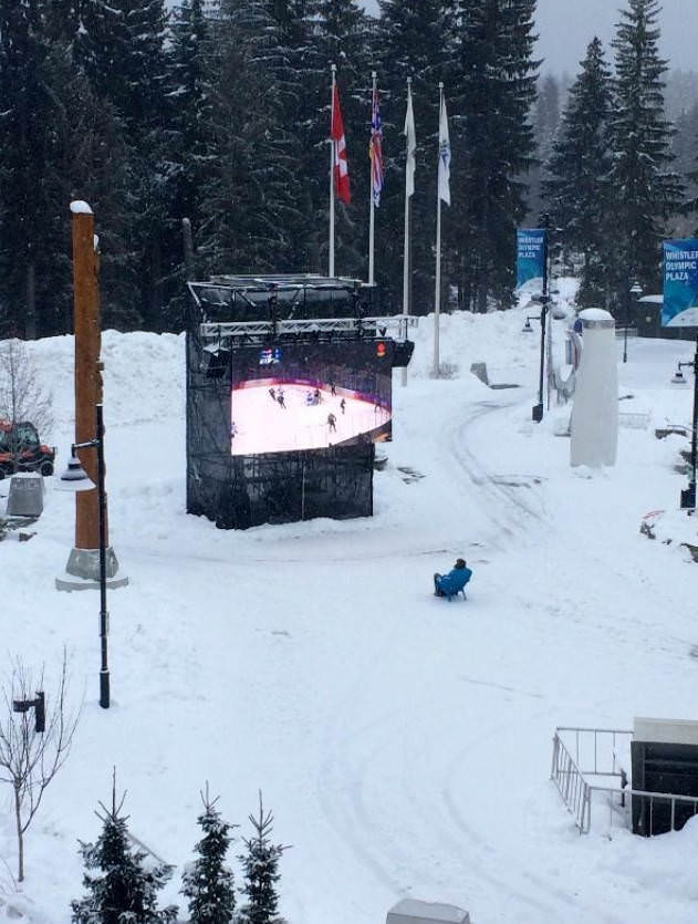 canada snow - Whistle Olympc Plaza