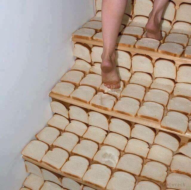 cursed image bread stairs