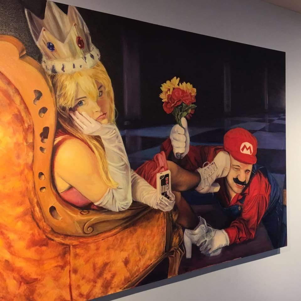 super mario princess peach art