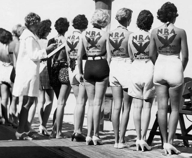 NRA babes, Miami, 1930s