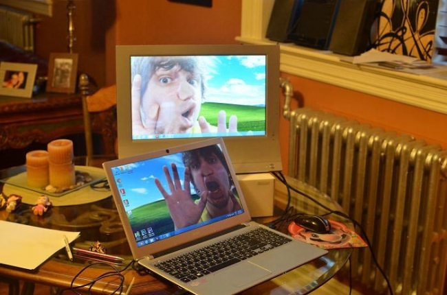 Asshole dad of the year award goes to: "After watching TRON, my daughter was scared I would get sucked into the computer. She saw this in the morning."