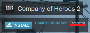 display advertising - COH2 Company of Heroes 2 Install Game Purchased Tomorrow