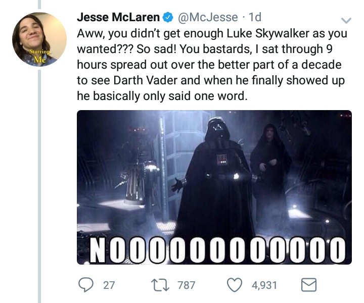 Guy Rips The New Star Wars Haters A New One