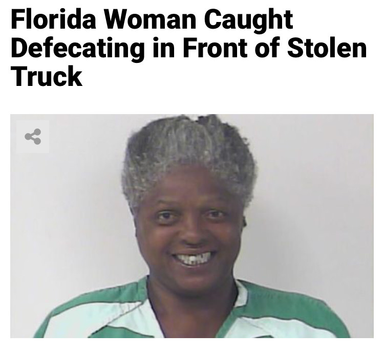 hairstyle - Florida Woman Caught Defecating in Front of Stolen Truck