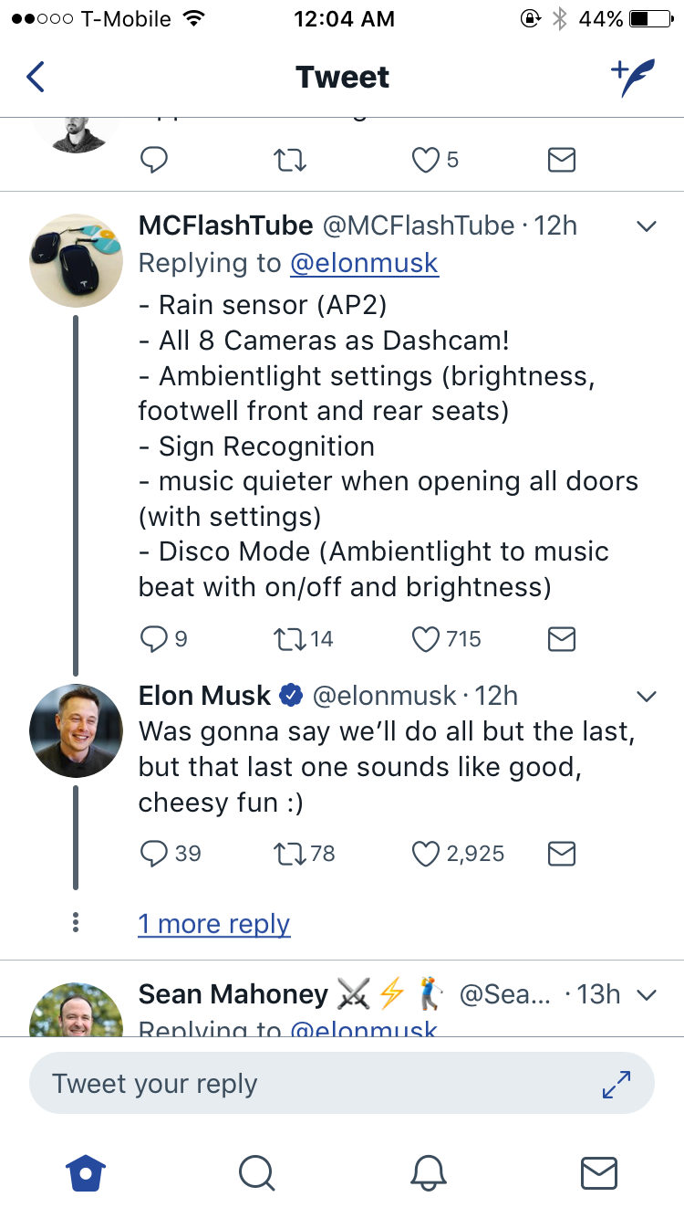 Elon Musk Is Taking Suggestions For Improvements On The Teslas