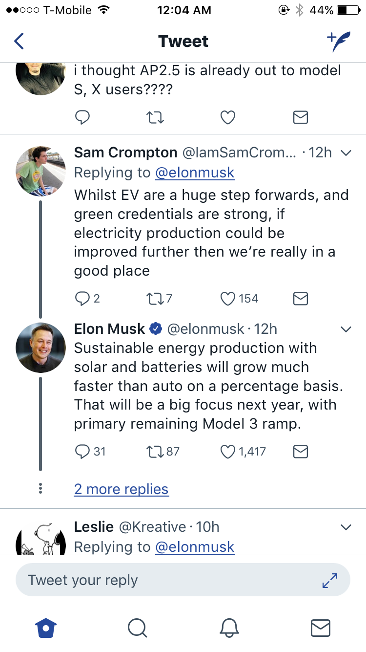 Elon Musk Is Taking Suggestions For Improvements On The Teslas