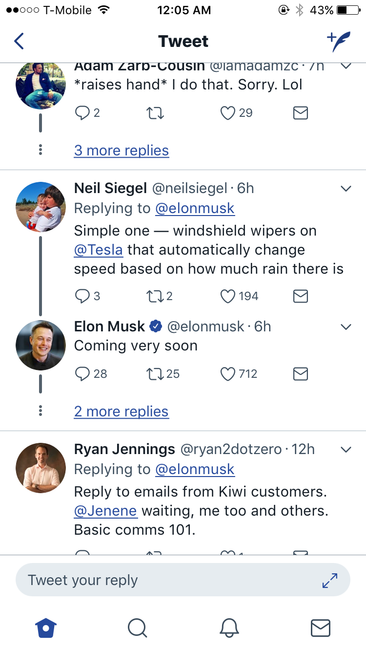 Elon Musk Is Taking Suggestions For Improvements On The Teslas