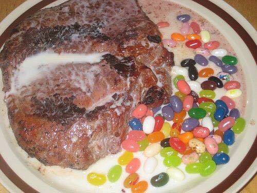 boiled milk steak