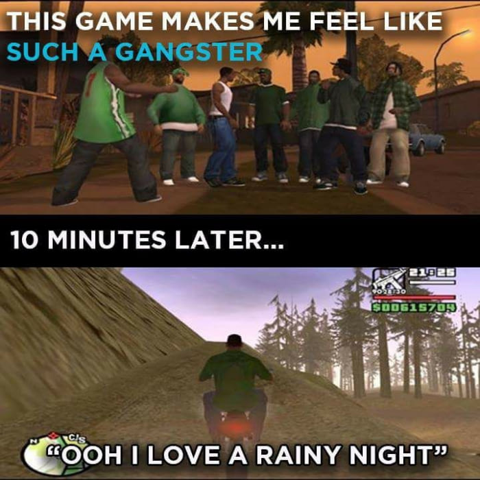 Grand Theft Auto: San Andreas - This Game Makes Me Feel Such A Gangster 10 Minutes Later... 21825 SO0515705 Billy Ccooh I Love A Rainy Night"