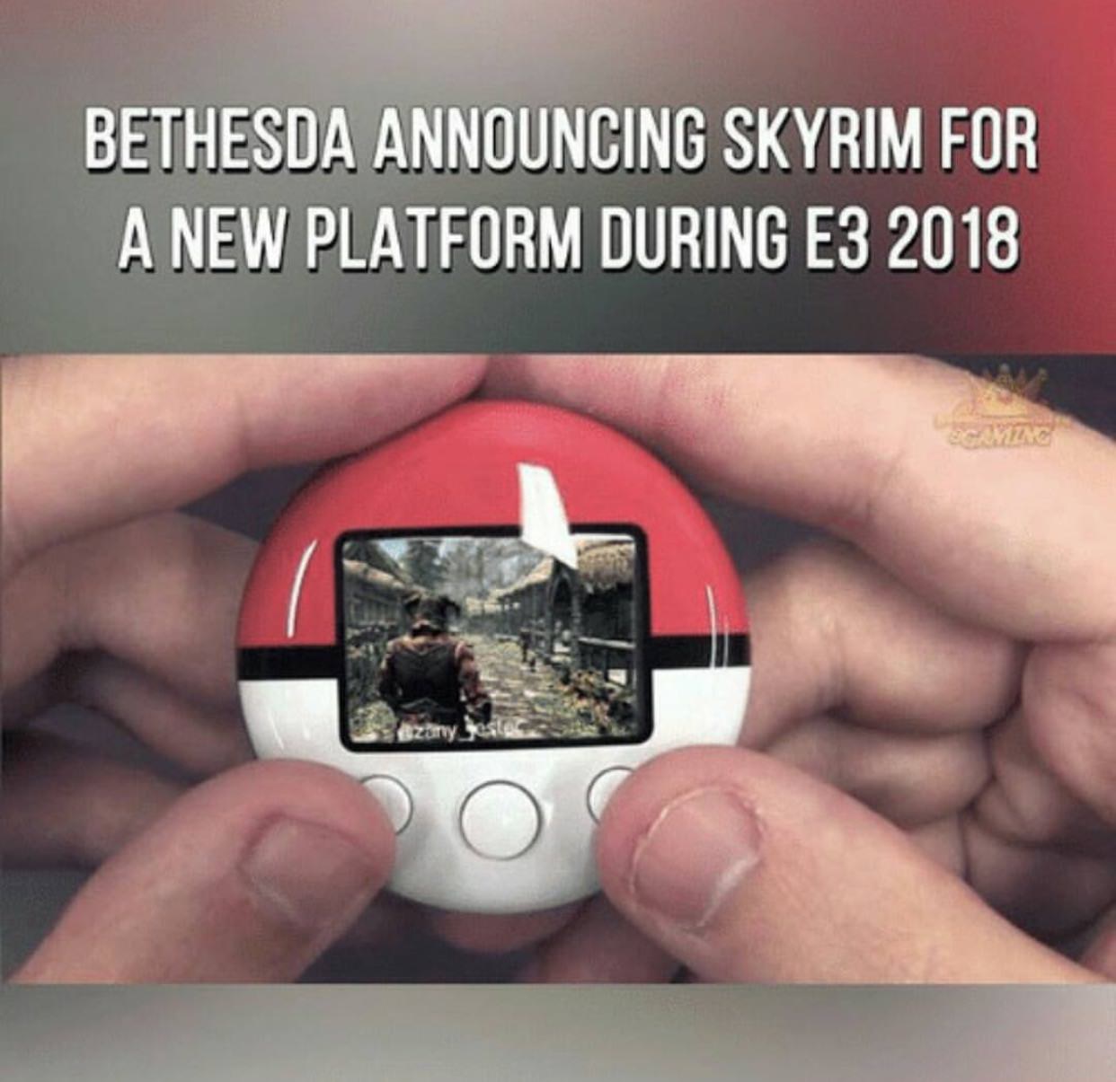 e3 2018 skyrim - Bethesda Announcing Skyrim For A New Platform During E3 2018