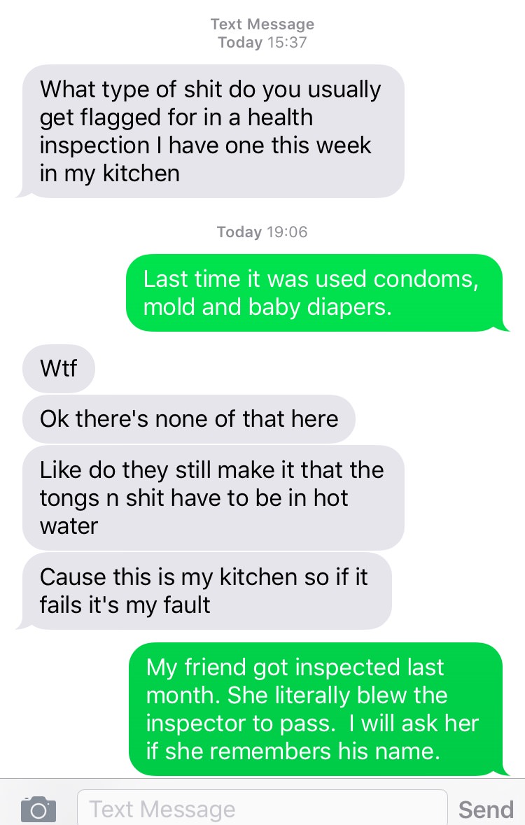 Girl Askes The Wrong Number How To Pass Health Inspection And Hilarity Ensues