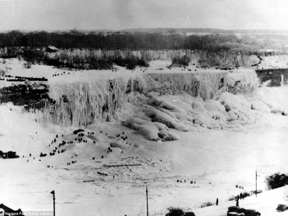 Niagara Falls froze over in 1911