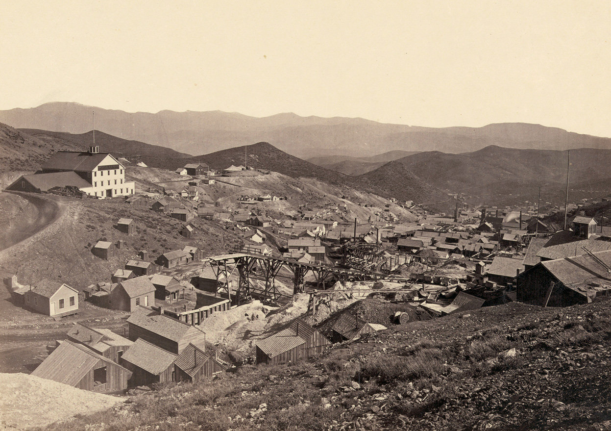 Gold Hill, Virginia City, Nevada, and 1867 gold mining town