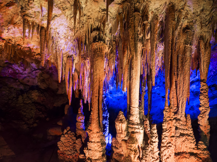 A man purposely kicked and destroyed thousands-of-years-old stalagmite in a cave in China.  A man traveling in China's Guizhou province was in a group of tourists taking photos of a cave in Songtao county when he kicked a nearly 20-inch stalagmite several times.

A video posted on YouTube shows the man deliberately kicking the rock formation until it falls over, destroying something that likely took thousands of years to form naturally.