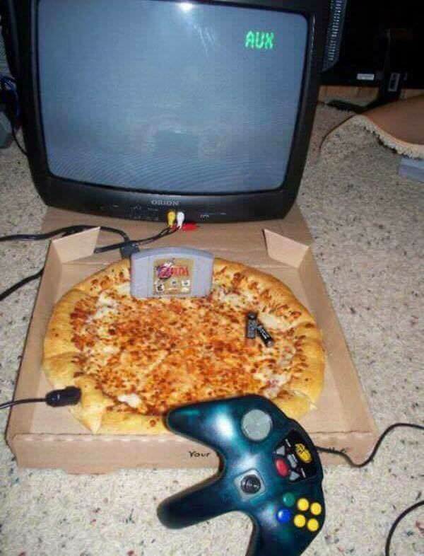 pizza video games - Aux