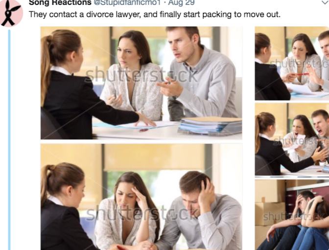 Guy Does A Hilariously Weird Story Out Of Stock Photos That Became A Meme